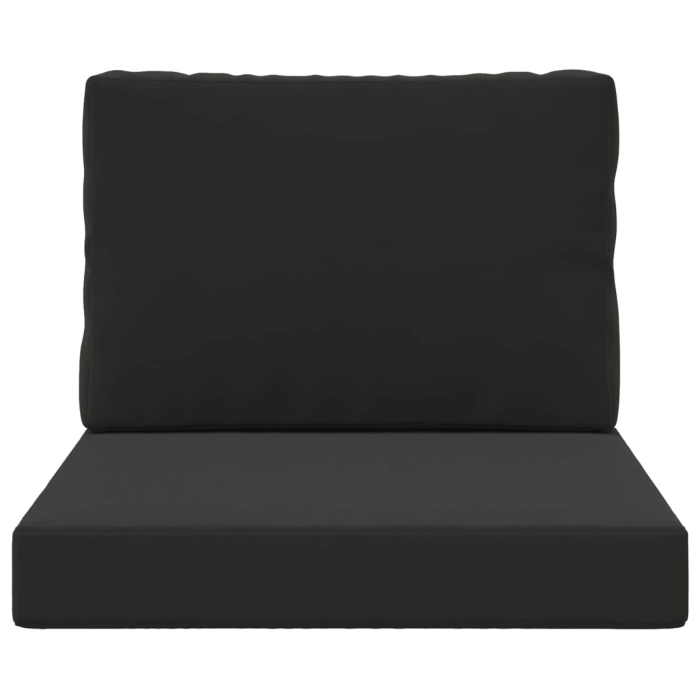 Produktbild för Utomhus Soffa Kudde 2 pcs Svart Polyester