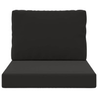 Produktbild för Utomhus Soffa Kudde 2 pcs Svart Polyester