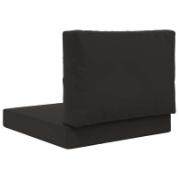 Produktbild för Utomhus Soffa Kudde 2 pcs Svart Polyester