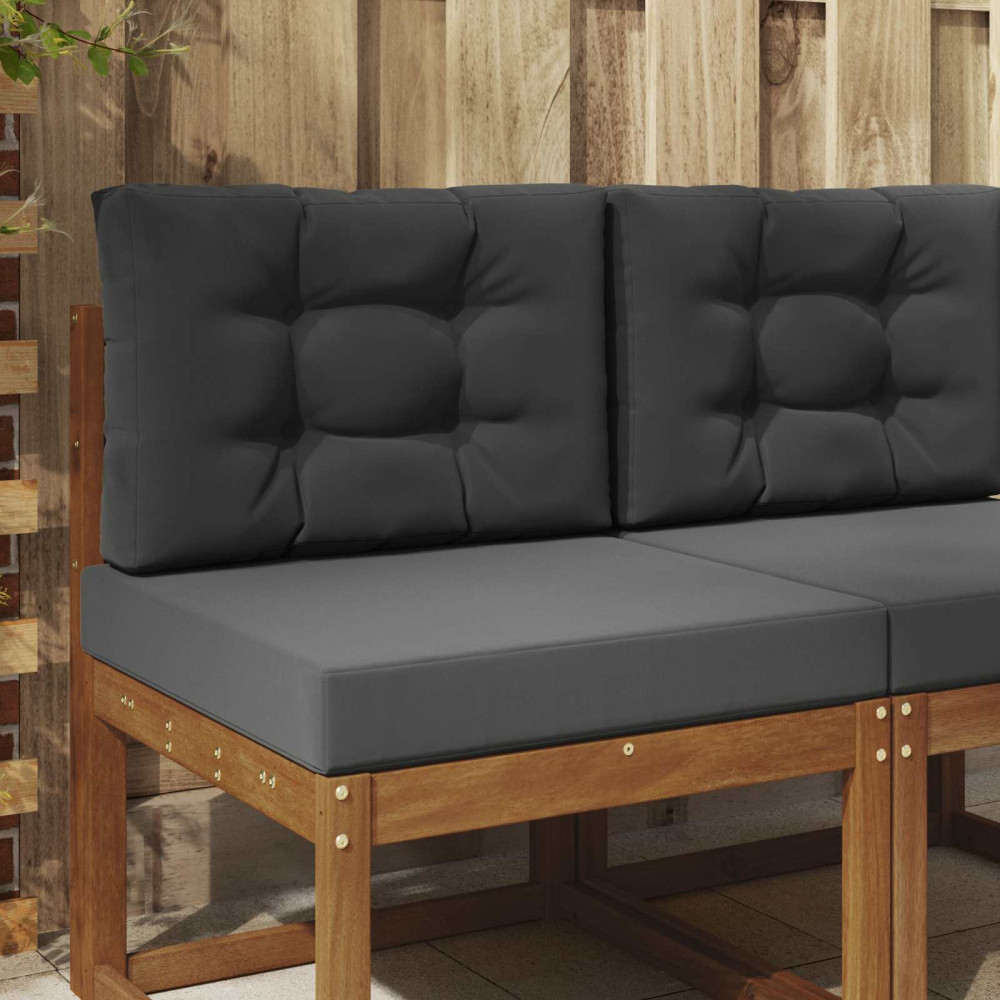 Produktbild för Utomhus Soffa Kudde 2 pcs Antracit Polyester