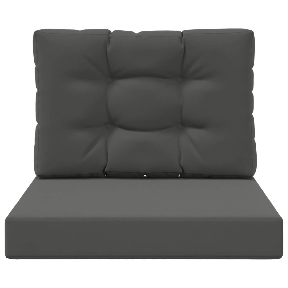 Produktbild för Utomhus Soffa Kudde 2 pcs Antracit Polyester