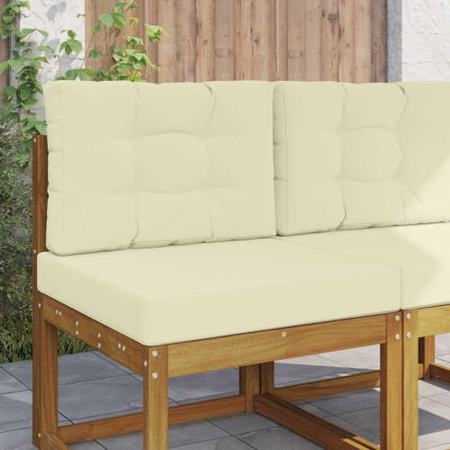 vidaXL Utomhus Soffa Kudde 2 pcs Kräm Polyester