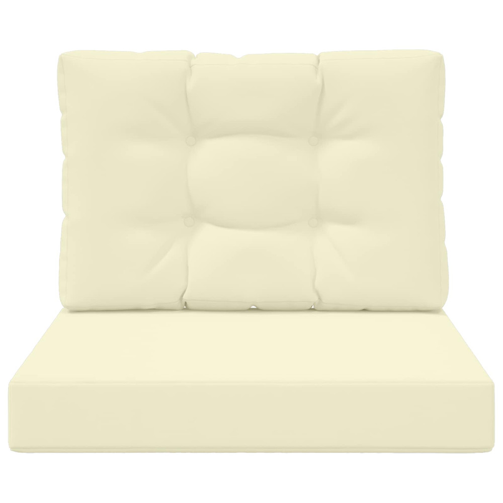 Produktbild för Utomhus Soffa Kudde 2 pcs Kräm Polyester