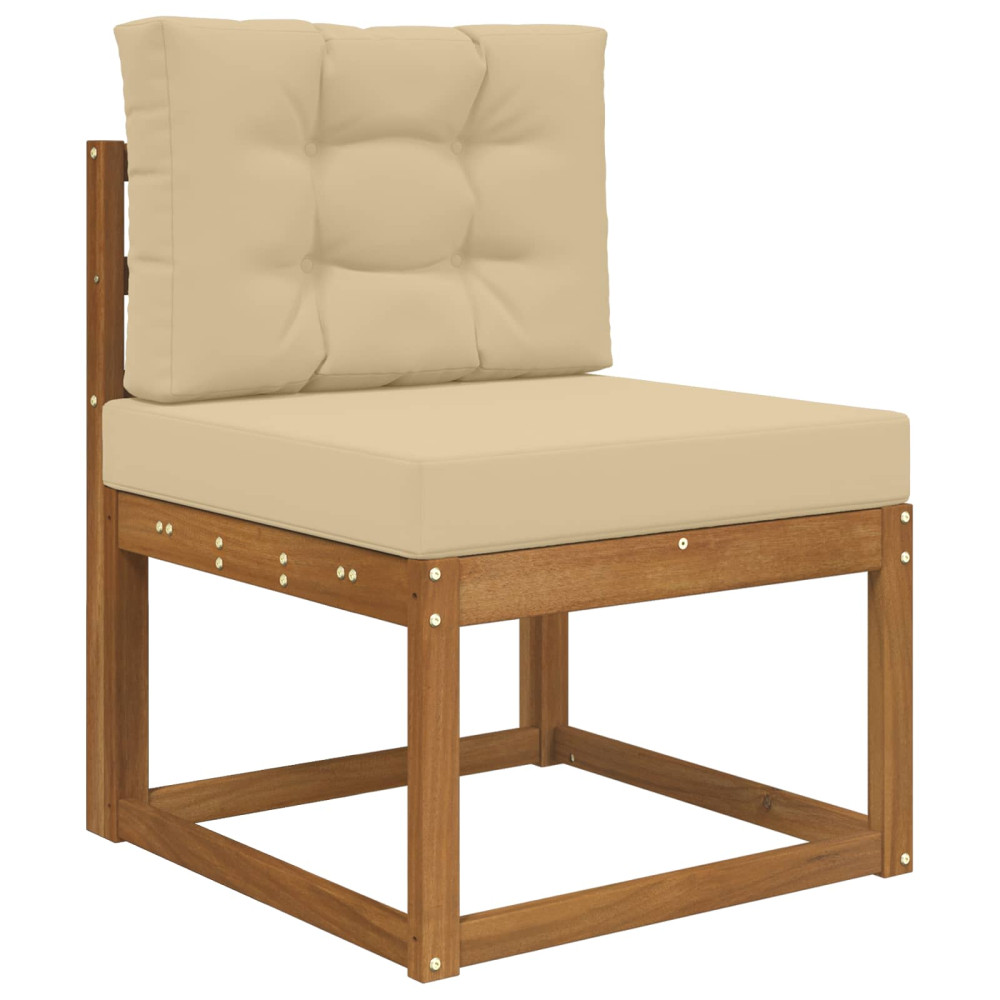 Produktbild för Utomhus Soffa Kudde 2 pcs Beige Polyester