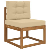 Produktbild för Utomhus Soffa Kudde 2 pcs Beige Polyester