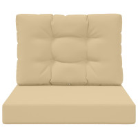 Produktbild för Utomhus Soffa Kudde 2 pcs Beige Polyester
