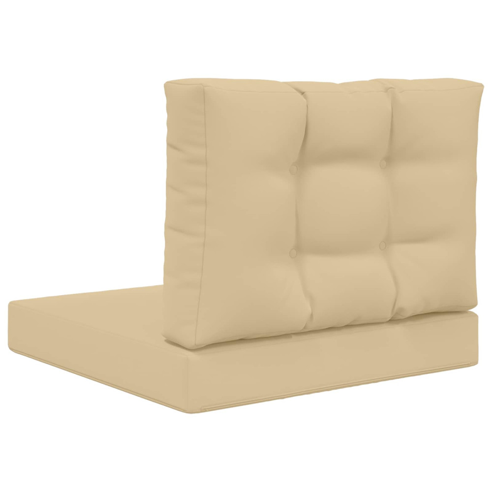 Produktbild för Utomhus Soffa Kudde 2 pcs Beige Polyester