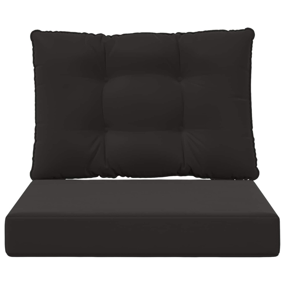 Produktbild för Utomhus Soffa Kudde 2 pcs Svart Polyester