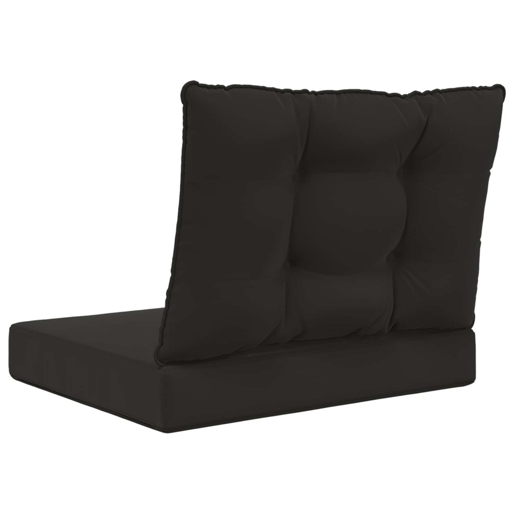 Produktbild för Utomhus Soffa Kudde 2 pcs Svart Polyester