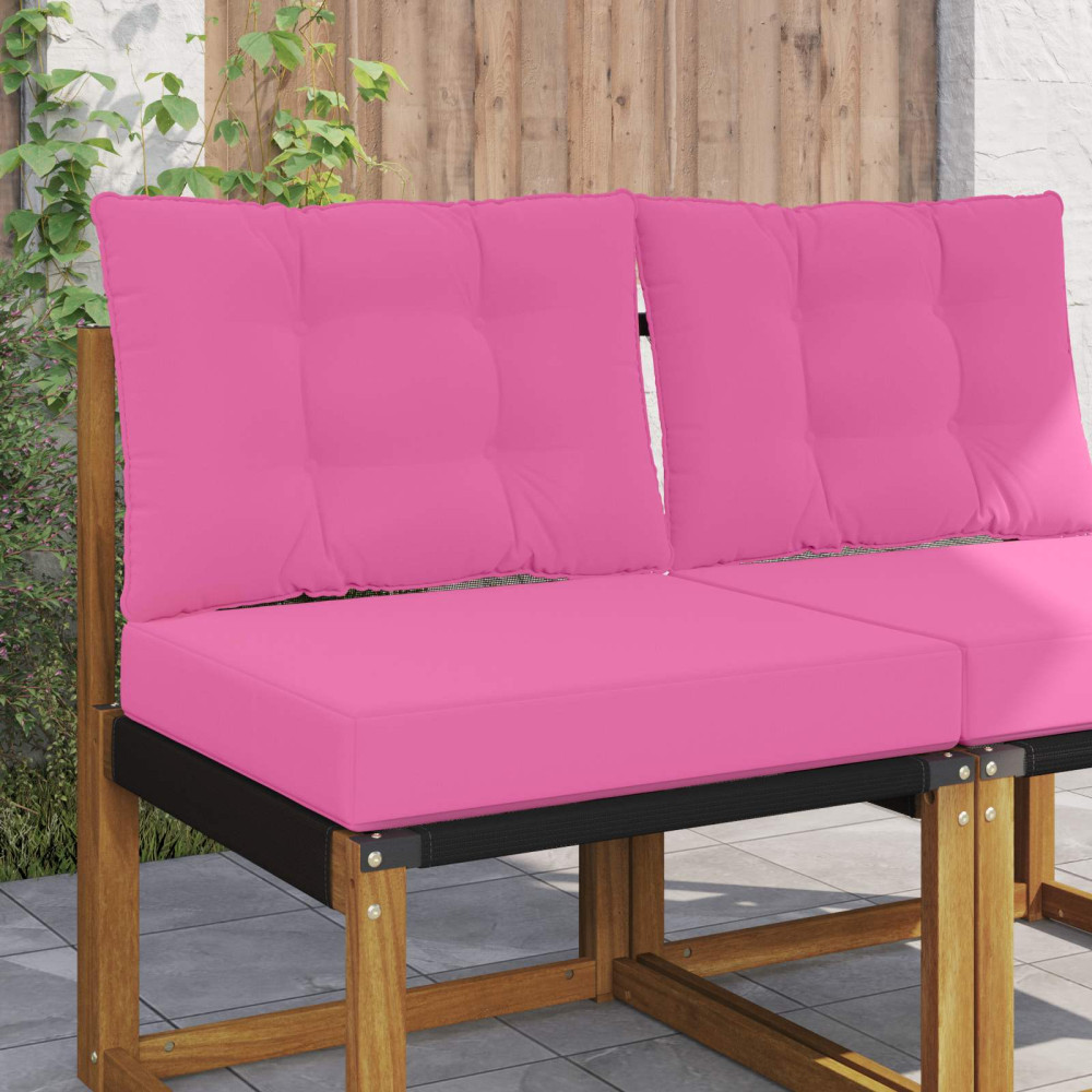 Produktbild för Utomhus Soffa Kudde 2 pcs Rosa Polyester