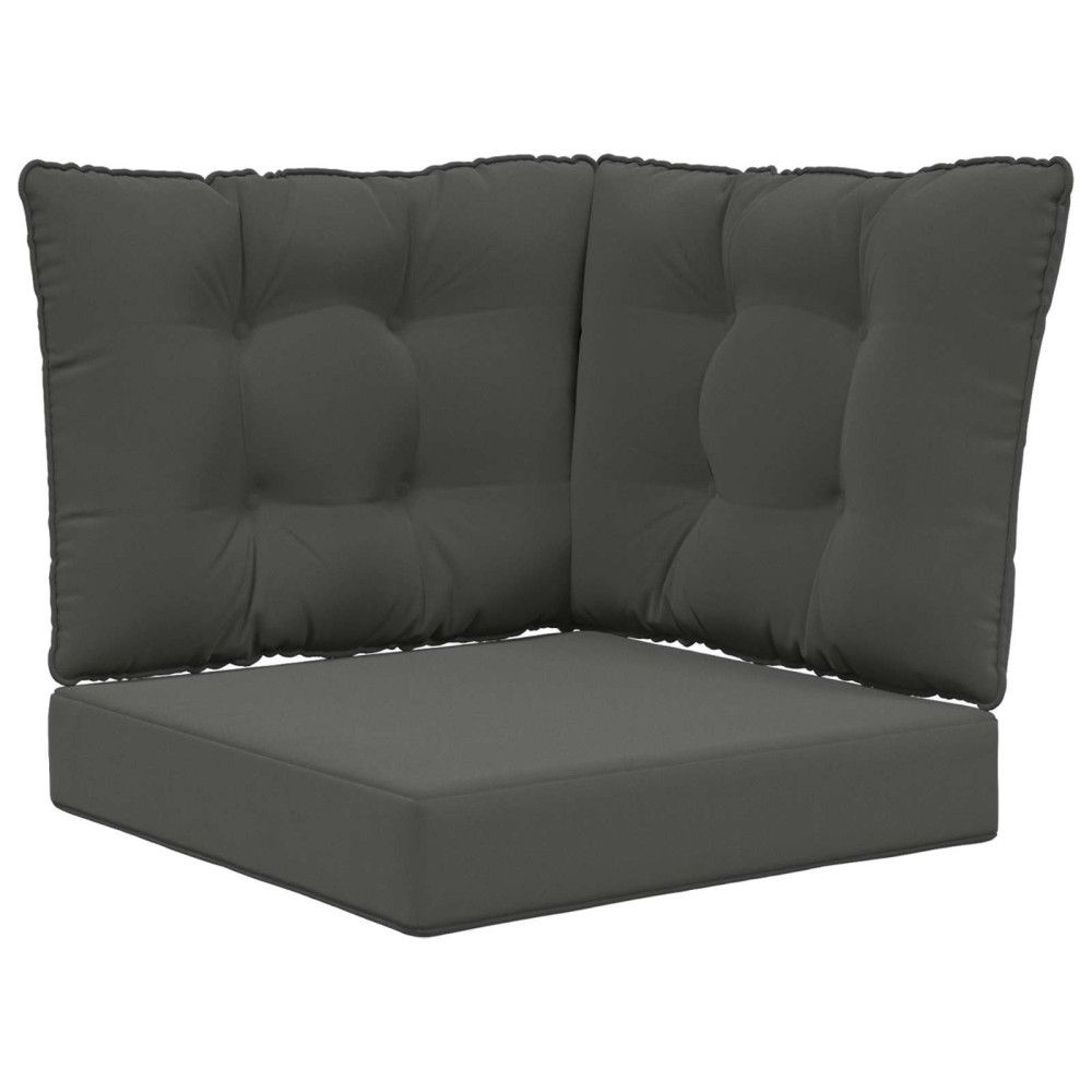 Produktbild för Utomhus Soffa Kudde 3 pcs Antracit Polyester