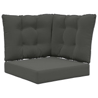 Produktbild för Utomhus Soffa Kudde 3 pcs Antracit Polyester