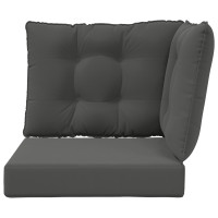 Produktbild för Utomhus Soffa Kudde 3 pcs Antracit Polyester