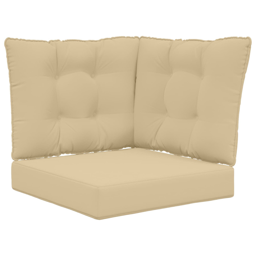 Produktbild för Utomhus Soffa Kudde 3 pcs Beige Polyester
