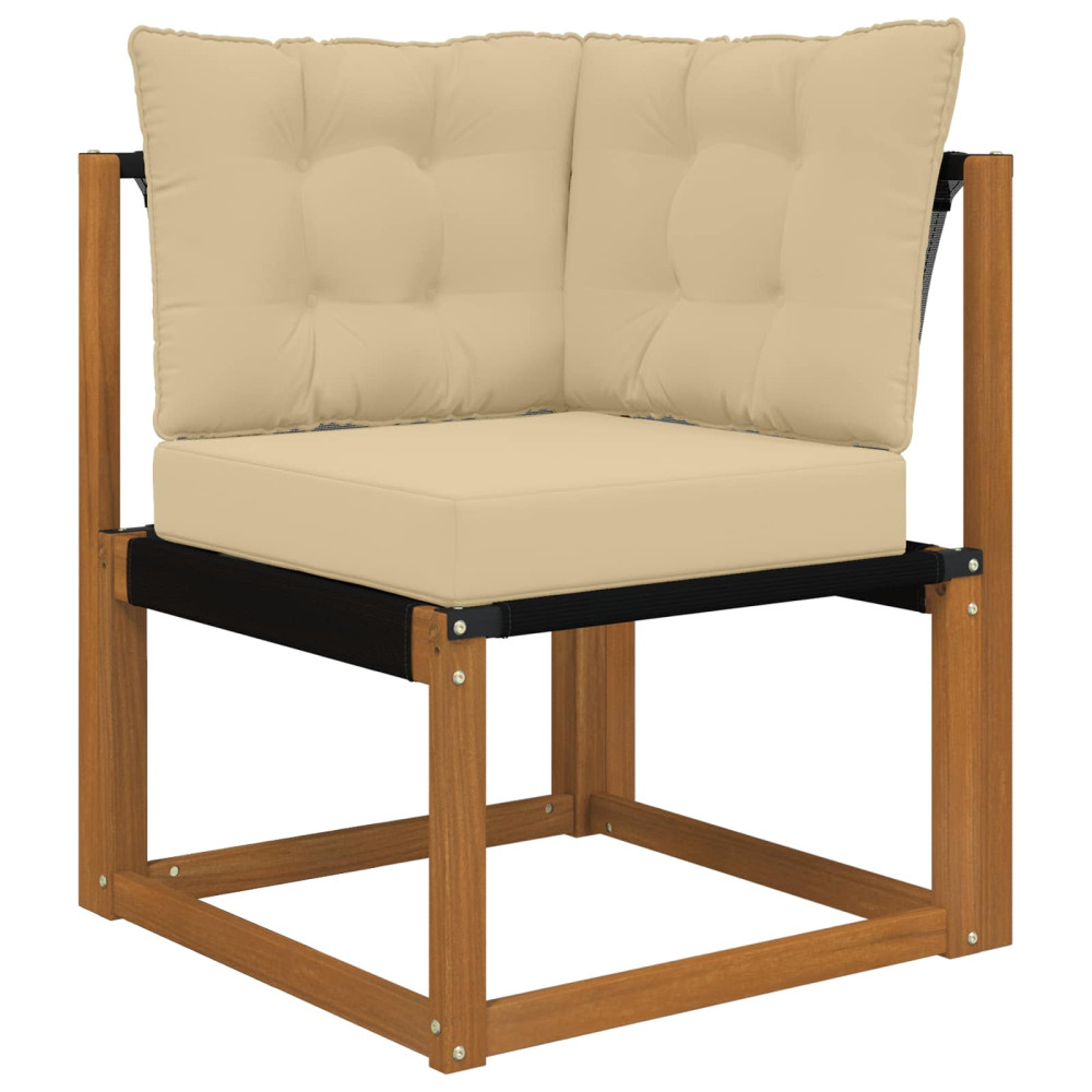 Produktbild för Utomhus Soffa Kudde 3 pcs Beige Polyester