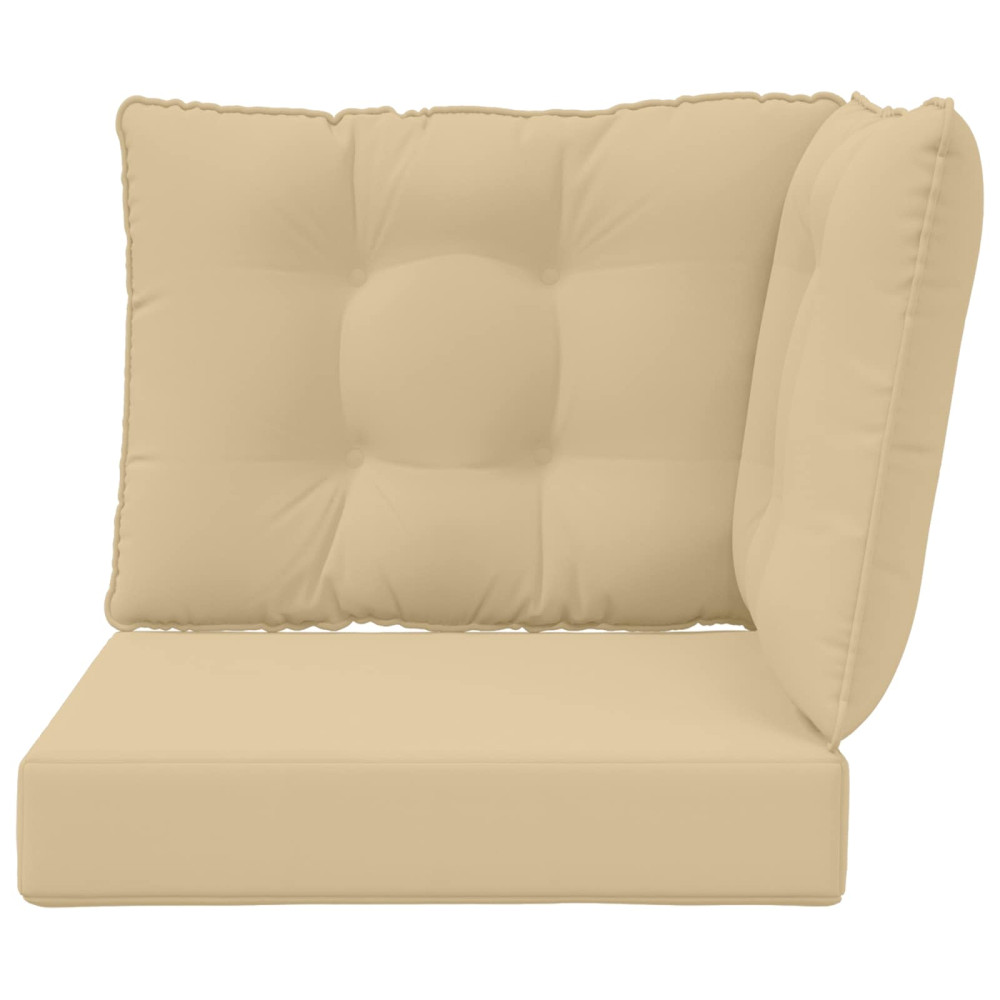 Produktbild för Utomhus Soffa Kudde 3 pcs Beige Polyester