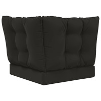 Produktbild för Utomhus Soffa Kudde 3 pcs Svart Polyester