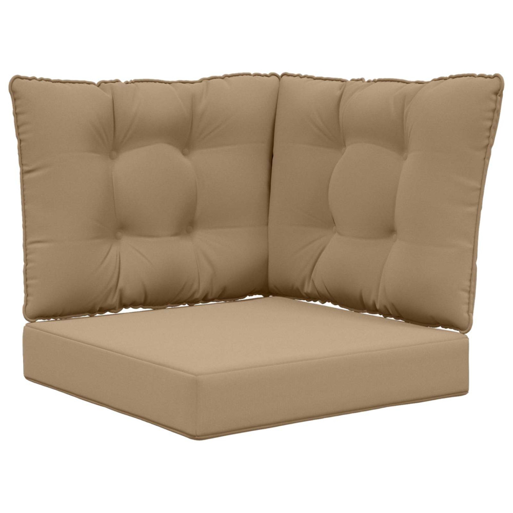Produktbild för Utomhus Soffa Kudde 3 pcs Taupe Polyester