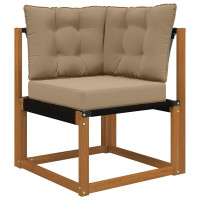 Produktbild för Utomhus Soffa Kudde 3 pcs Taupe Polyester
