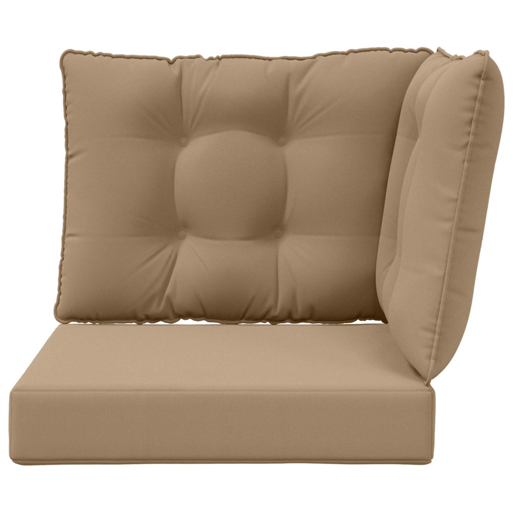 Produktbild för Utomhus Soffa Kudde 3 pcs Taupe Polyester
