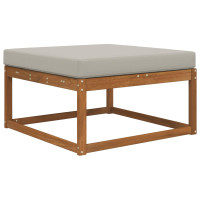 Produktbild för Utomhus Soffa Kudde Grå 80 x 80 x 8 cm Polyester