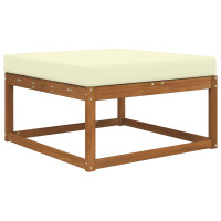 Produktbild för Utomhus Soffa Kudde Kräm 80 x 80 x 8 cm Polyester