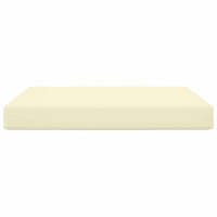 Produktbild för Utomhus Soffa Kudde Kräm 80 x 80 x 8 cm Polyester