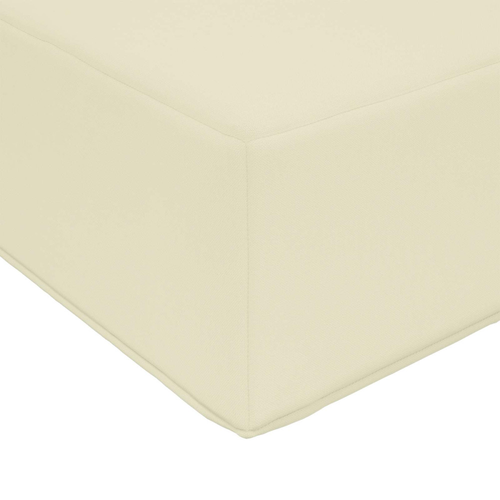 Produktbild för Utomhus Soffa Kudde Kräm 80 x 80 x 8 cm Polyester