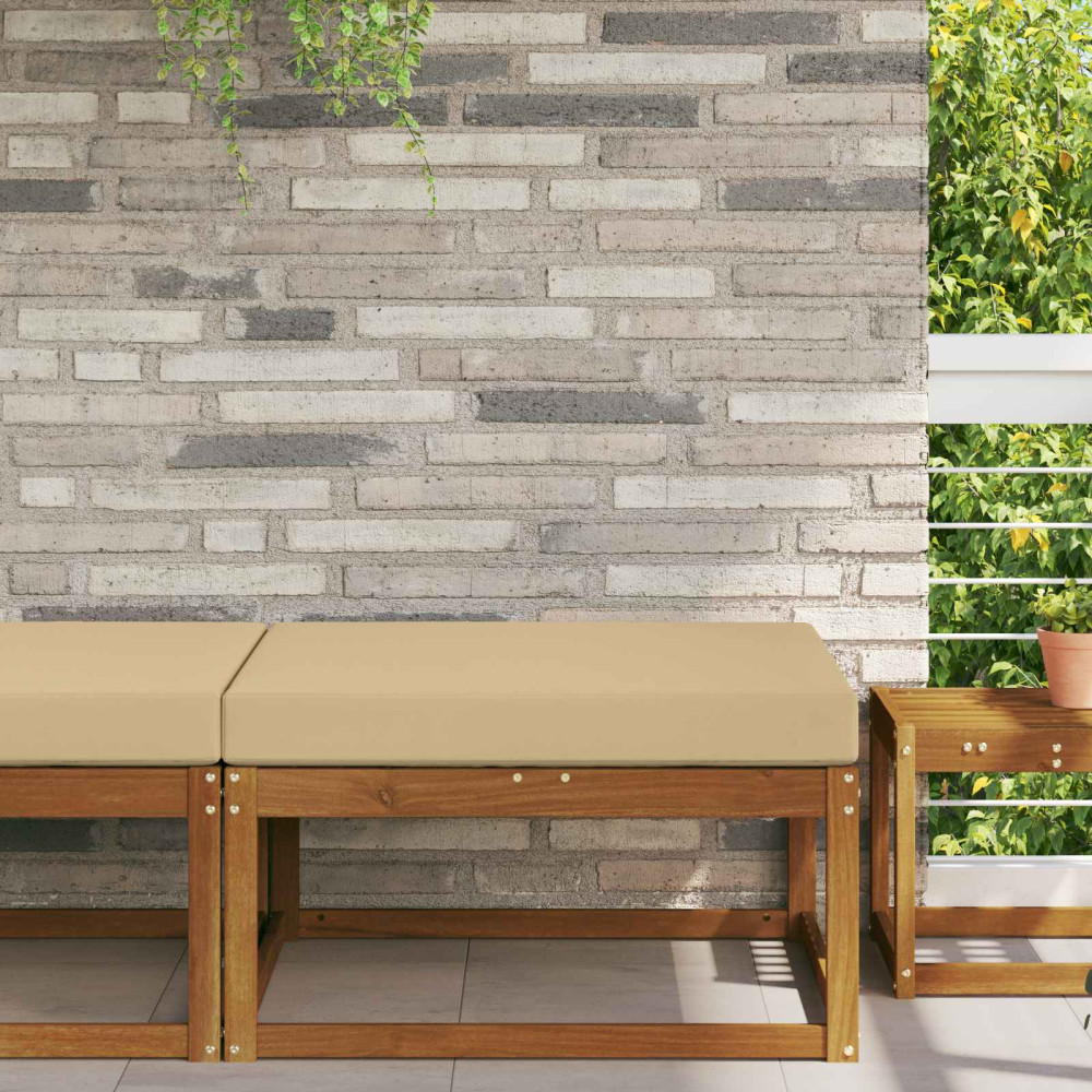 Produktbild för Utomhus Soffa Kudde Beige 80 x 80 x 8 cm Polyester