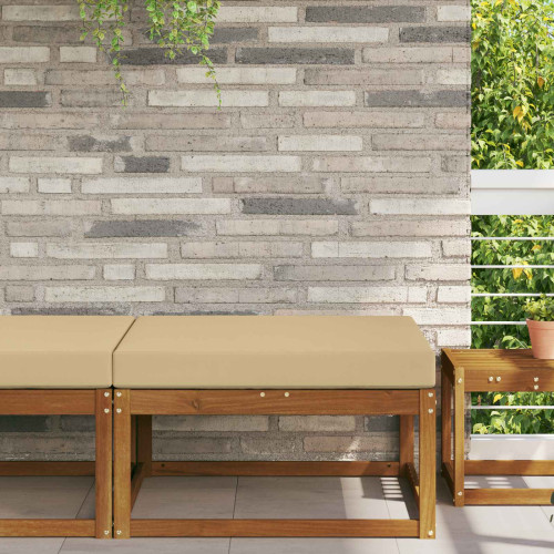 vidaXL Utomhus Soffa Kudde Beige 80 x 80 x 8 cm Polyester