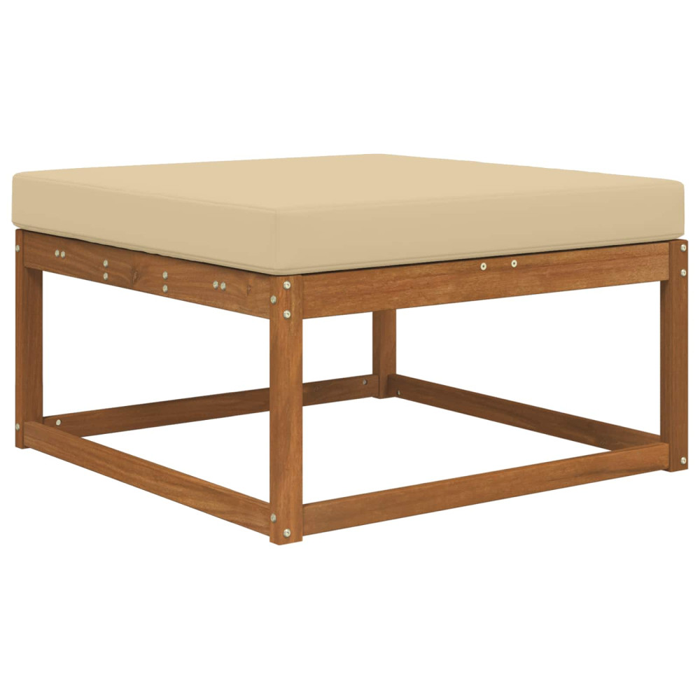 Produktbild för Utomhus Soffa Kudde Beige 80 x 80 x 8 cm Polyester