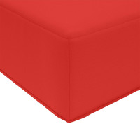Produktbild för Utomhus Soffa Kudde Röd 80 x 80 x 8 cm Polyester