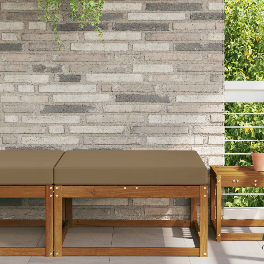 Produktbild för Utomhus Soffa Kudde Taupe 80 x 80 x 8 cm Polyester