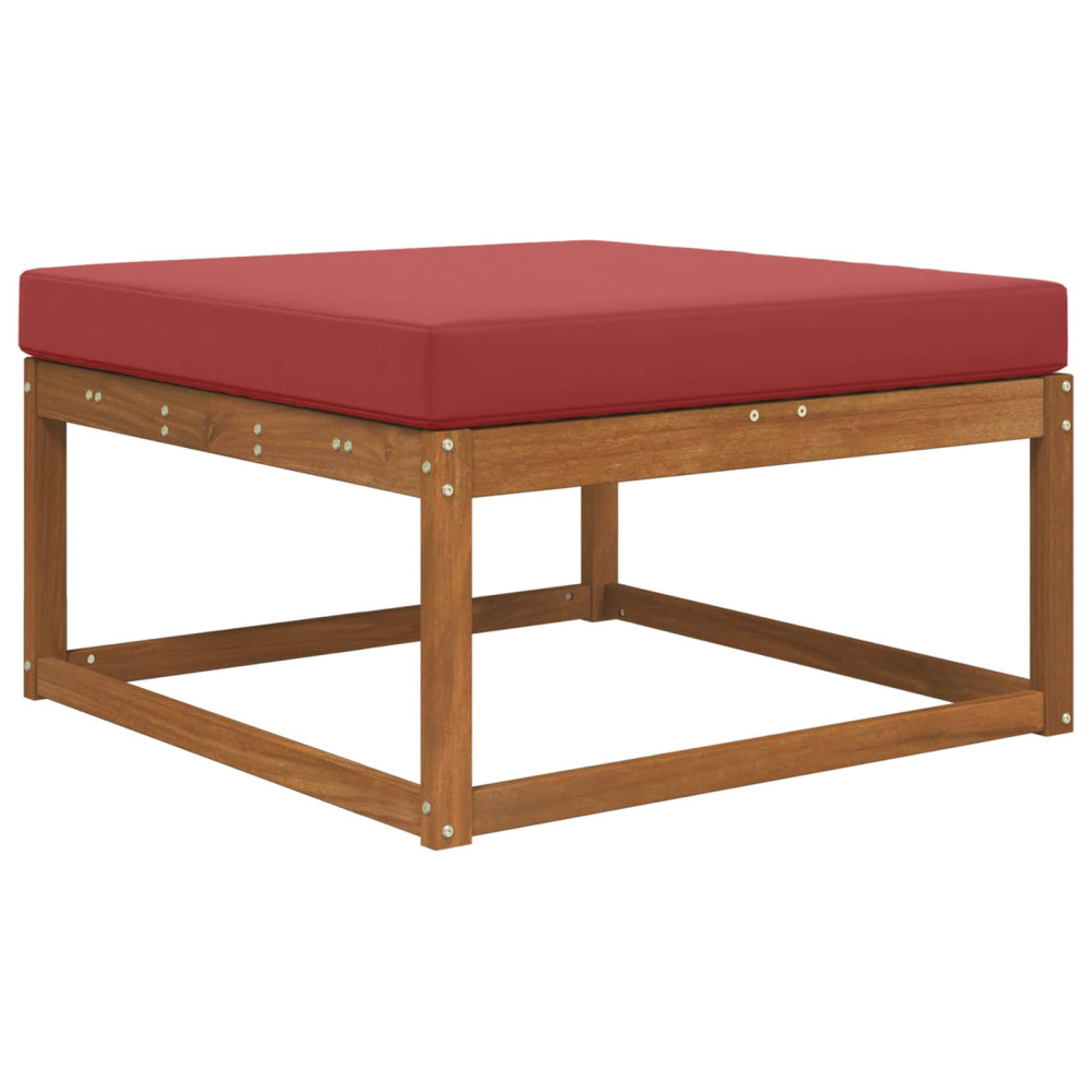 Produktbild för Utomhus Soffa Kudde Vinröd 80 x 80 x 8 cm Polyester