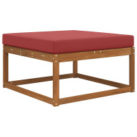 Produktbild för Utomhus Soffa Kudde Vinröd 80 x 80 x 8 cm Polyester