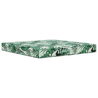 Produktbild för Utomhus Soffa Kudde Bladmönster 80 x 80 x 8 cm Polyester