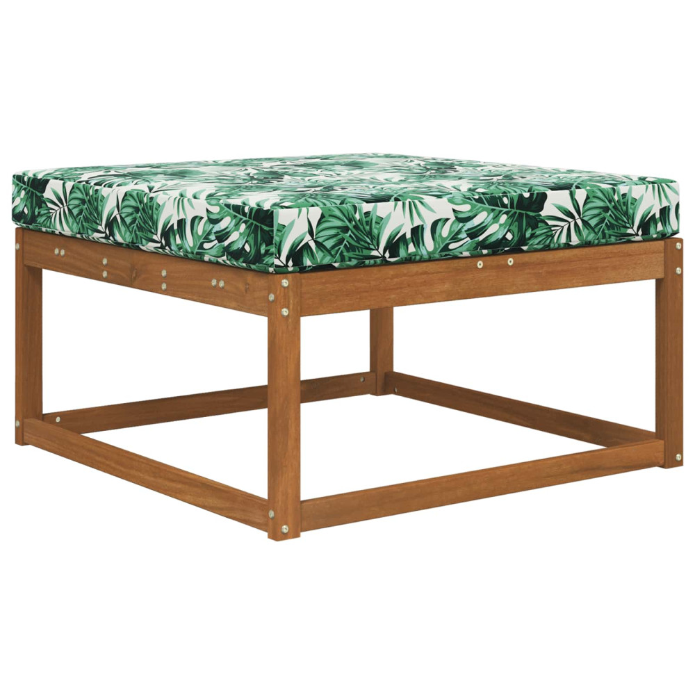 Produktbild för Utomhus Soffa Kudde Bladmönster 80 x 80 x 8 cm Polyester