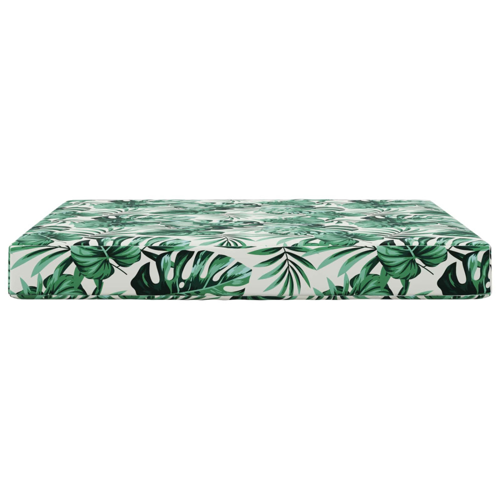 Produktbild för Utomhus Soffa Kudde Bladmönster 80 x 80 x 8 cm Polyester