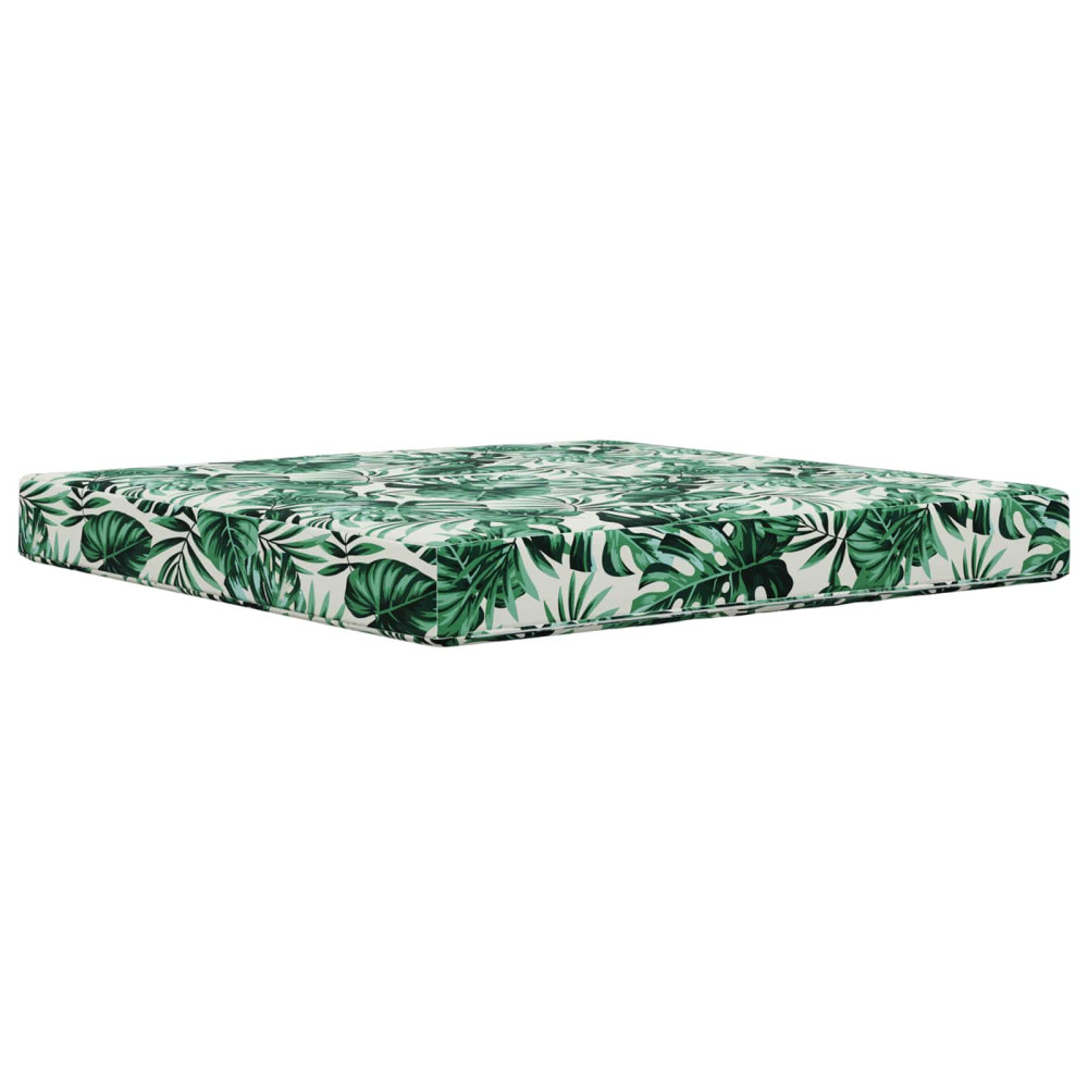 Produktbild för Utomhus Soffa Kudde Bladmönster 80 x 80 x 8 cm Polyester