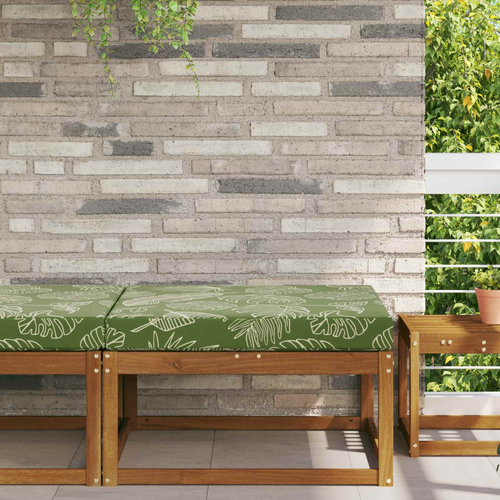 Produktbild för Utomhus Soffa Kudde Bladdesign 80 x 80 x 8 cm Polyester
