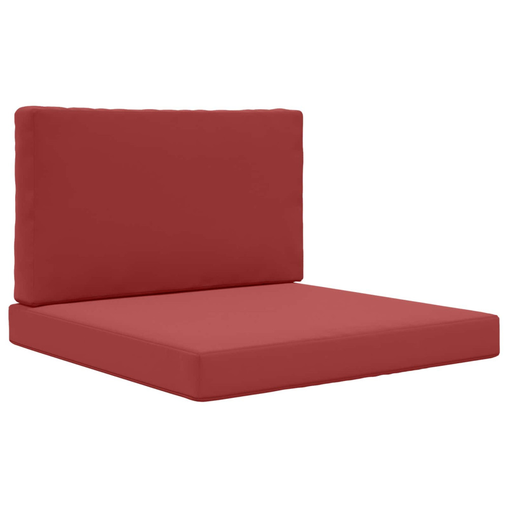 Produktbild för Utomhus Soffa Kudde 2 pcs Vinröd Polyester