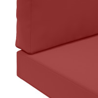 Produktbild för Utomhus Soffa Kudde 2 pcs Vinröd Polyester