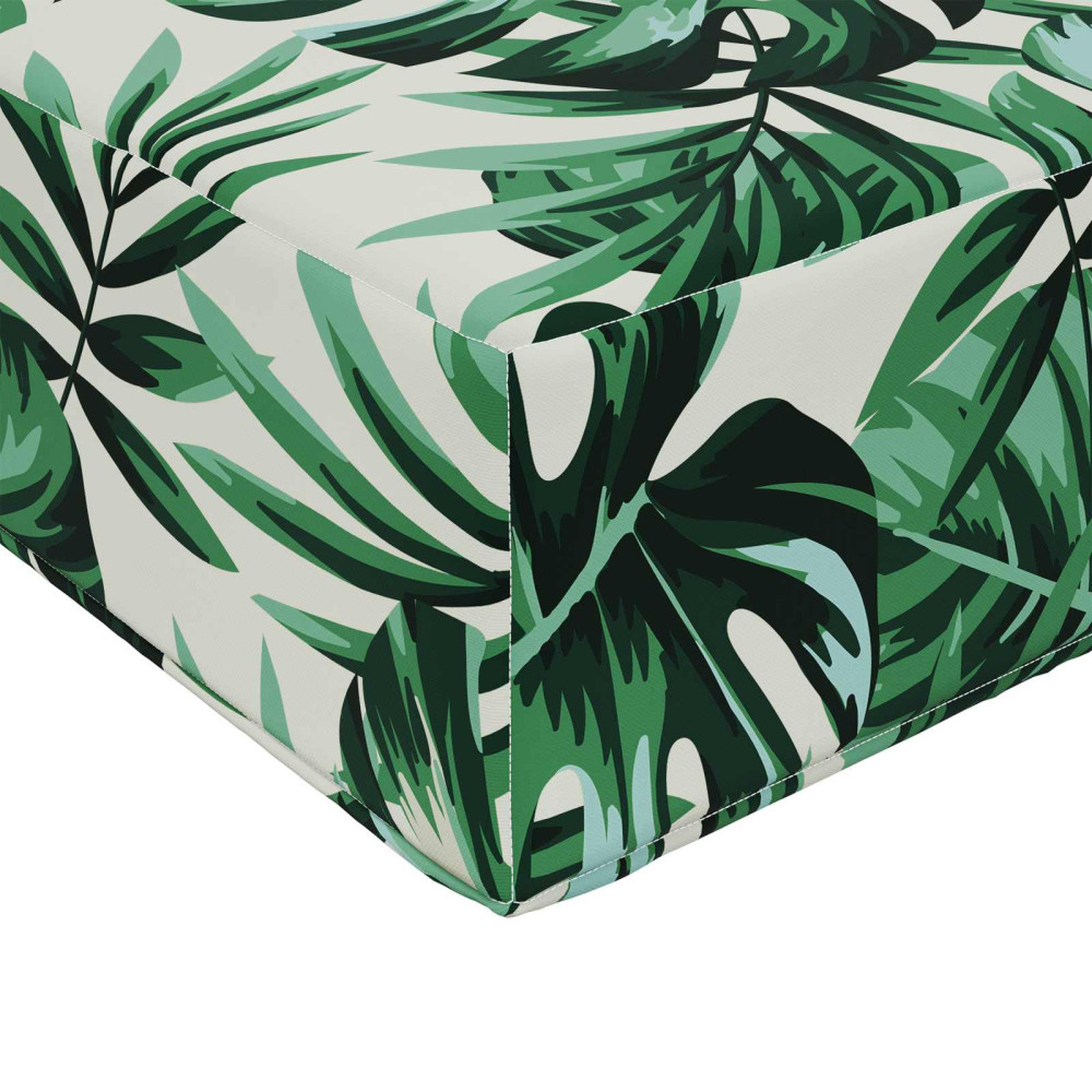 Produktbild för Utomhus Soffa Kudde 2 pcs Bladmönster Polyester