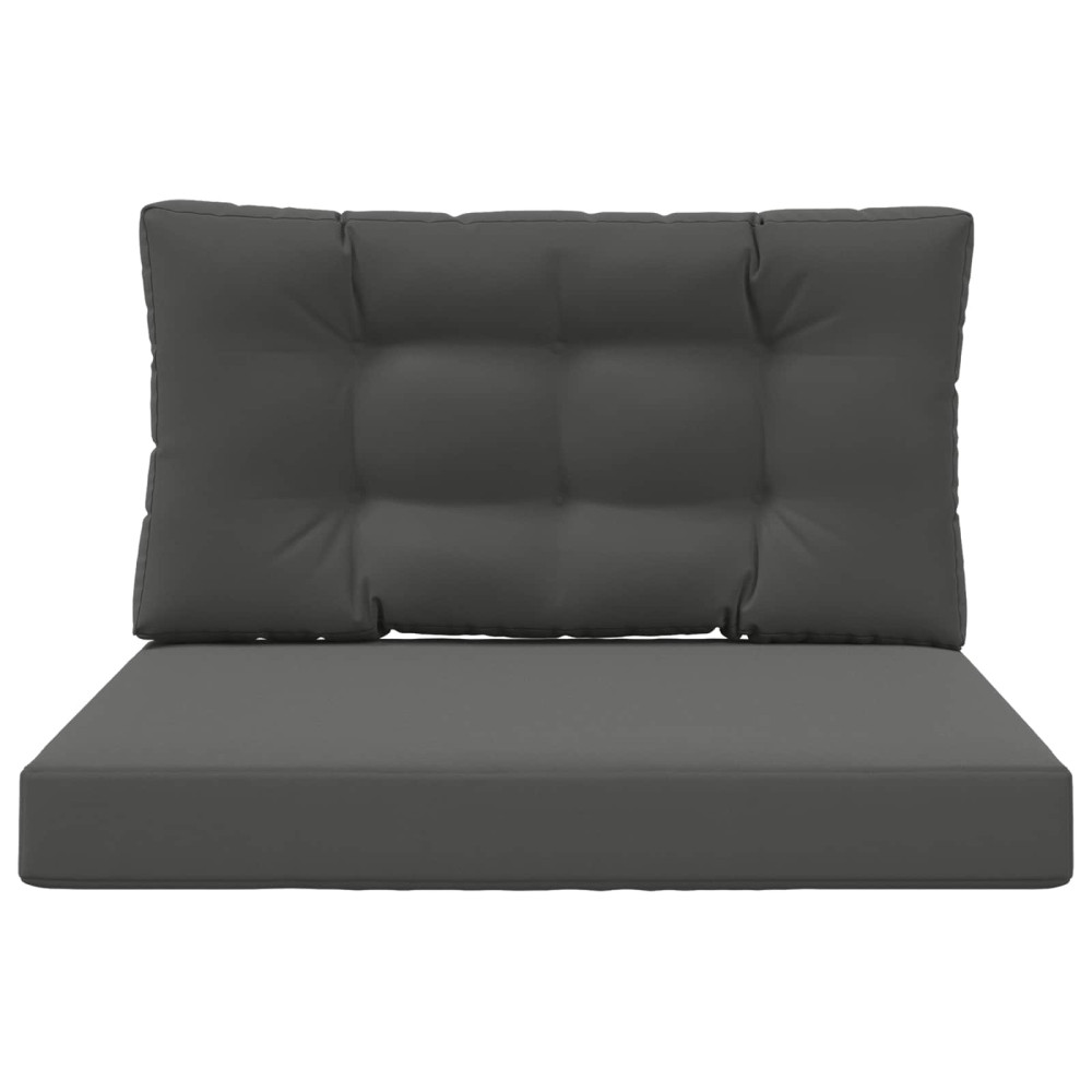 Produktbild för Utomhus Soffa Kudde 2 pcs Antracit Polyester