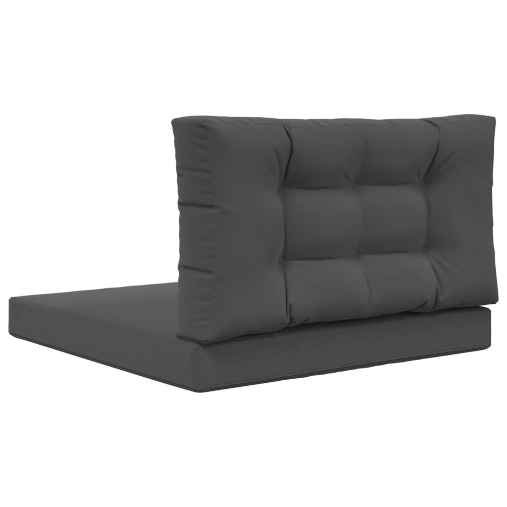 Produktbild för Utomhus Soffa Kudde 2 pcs Antracit Polyester