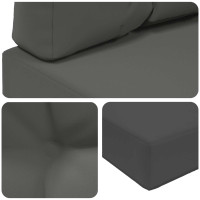 Produktbild för Utomhus Soffa Kudde 2 pcs Antracit Polyester