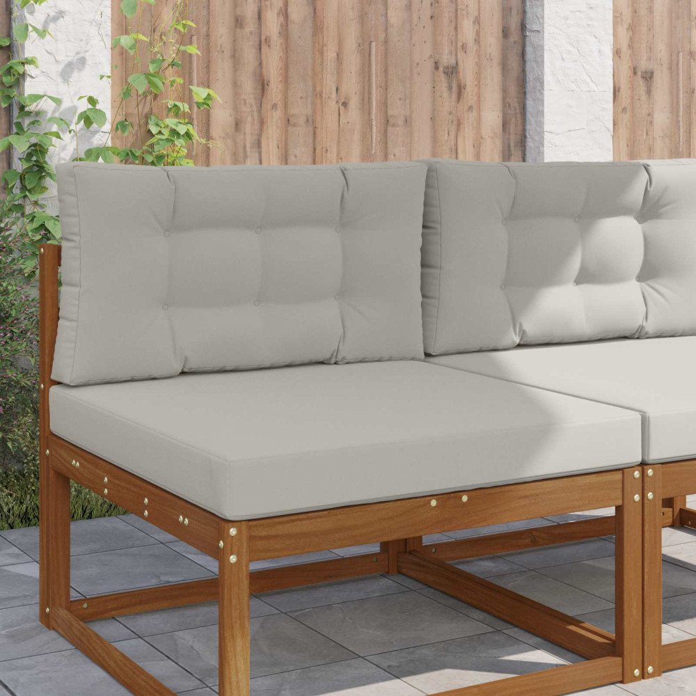 Produktbild för Utomhus Soffa Kudde 2 pcs Grå Polyester