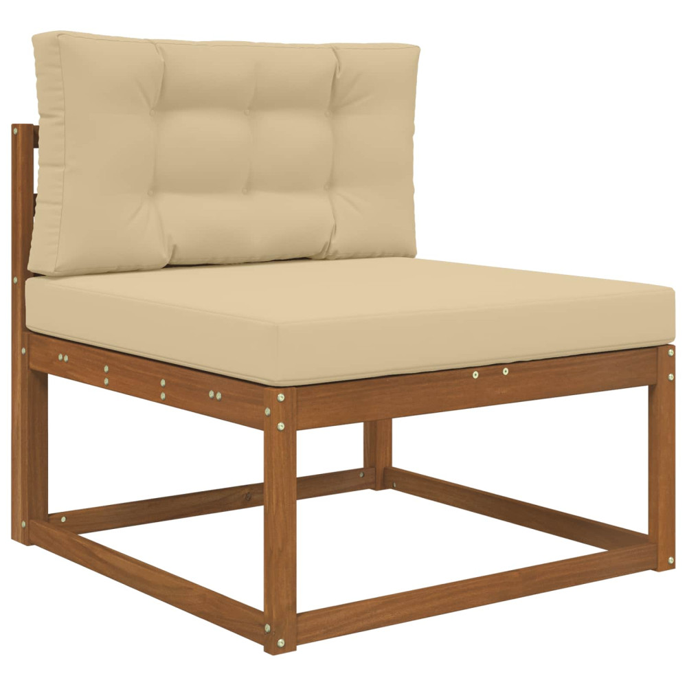 Produktbild för Utomhus Soffa Kudde 2 pcs Beige Polyester