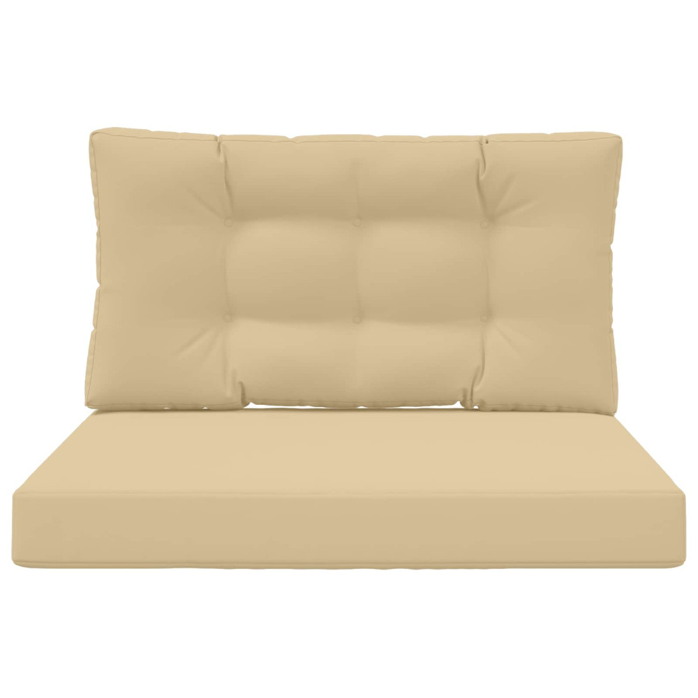 Produktbild för Utomhus Soffa Kudde 2 pcs Beige Polyester
