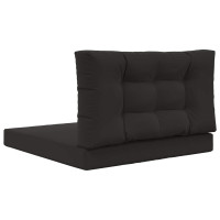 Produktbild för Utomhus Soffa Kudde 2 pcs Svart Polyester